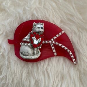 CAT PINS CREATED with VINTAGE PIECES